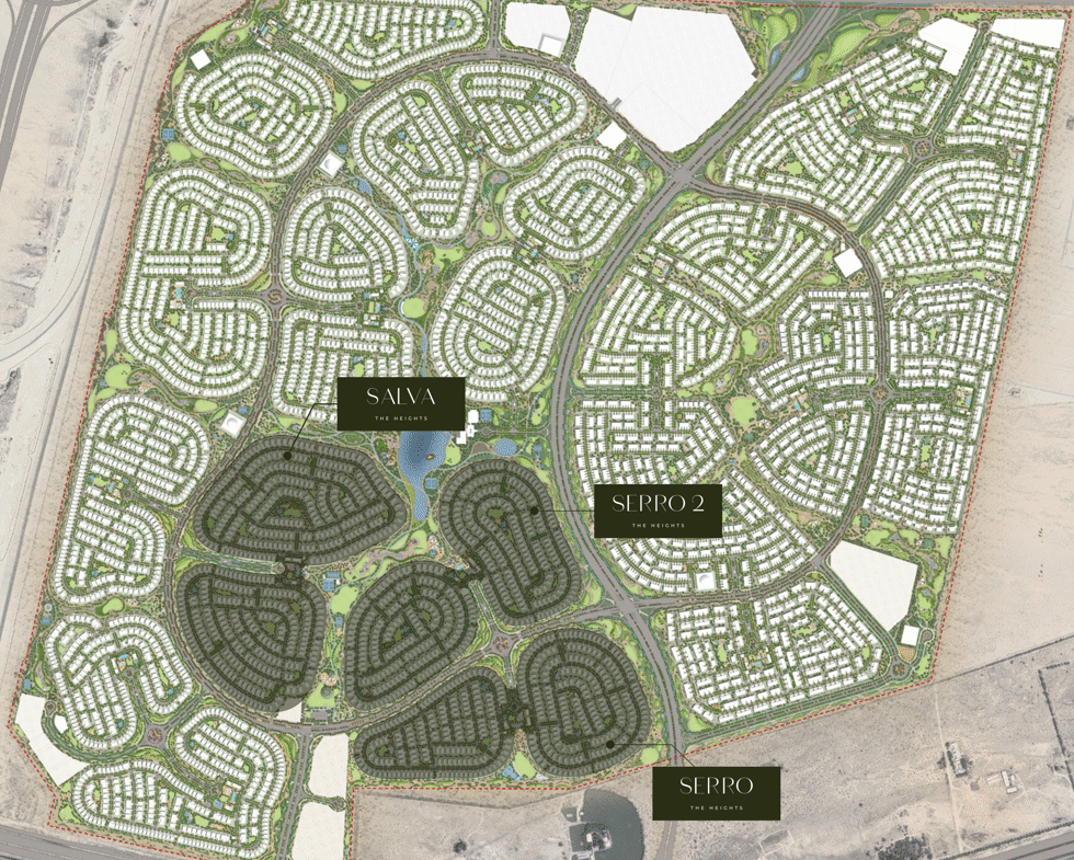 serro the heights by emaar location
