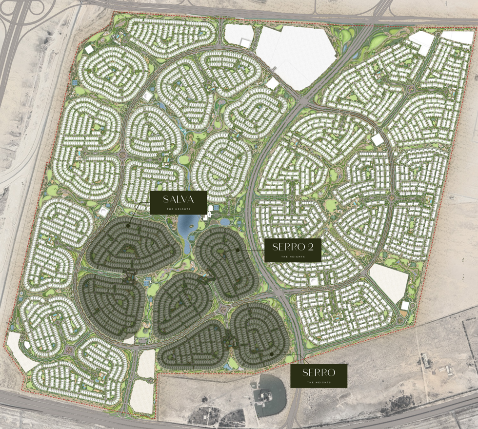 serro the heights by emaar location